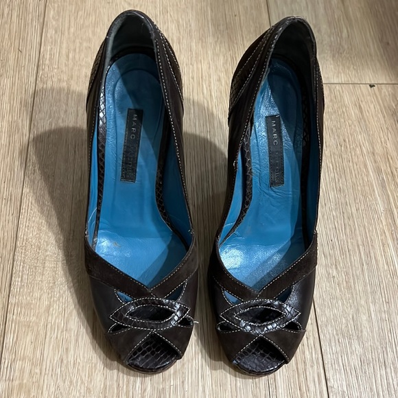 Marc Jacobs platform peep toe heels - Picture 6 of 16